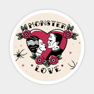 Monster Love // Bride of Frankenstein Vintage Tattoo Magnet